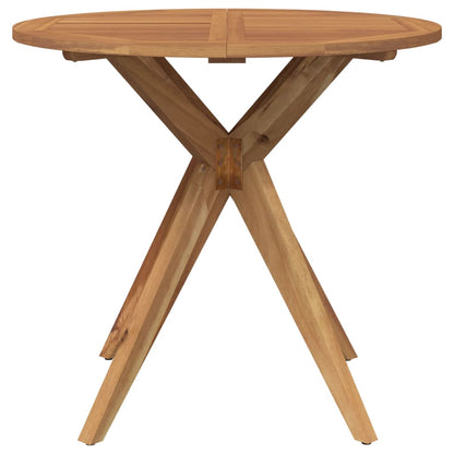 vidaXL Garden Table Round Ø85x75 cm Solid Wood Acacia - Brown