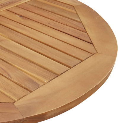 vidaXL Garden Table Round Ø85x75 cm Solid Wood Acacia - Brown