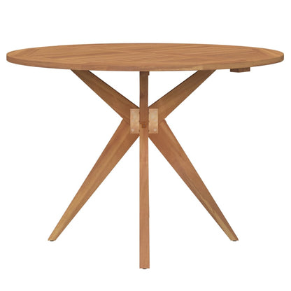 vidaXL Garden Table Round Ø110x75 cm Solid Wood Acacia - Brown