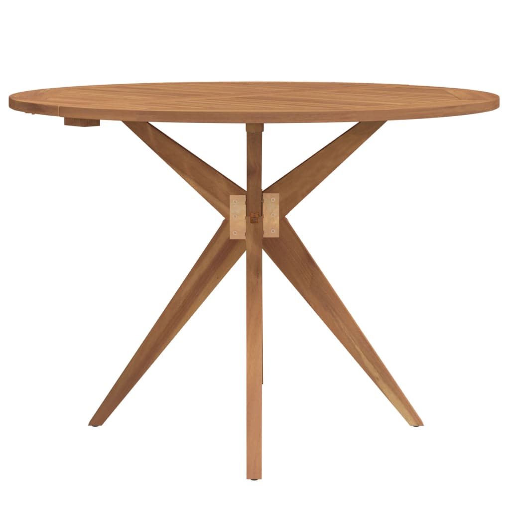 vidaXL Garden Table Round Ø110x75 cm Solid Wood Acacia - Brown