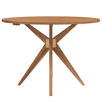 vidaXL Garden Table Round Ø110x75 cm Solid Wood Acacia - Brown