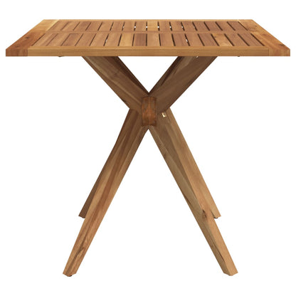 vidaXL Garden Table Square 85x85x75 cm Solid Wood Acacia - Brown