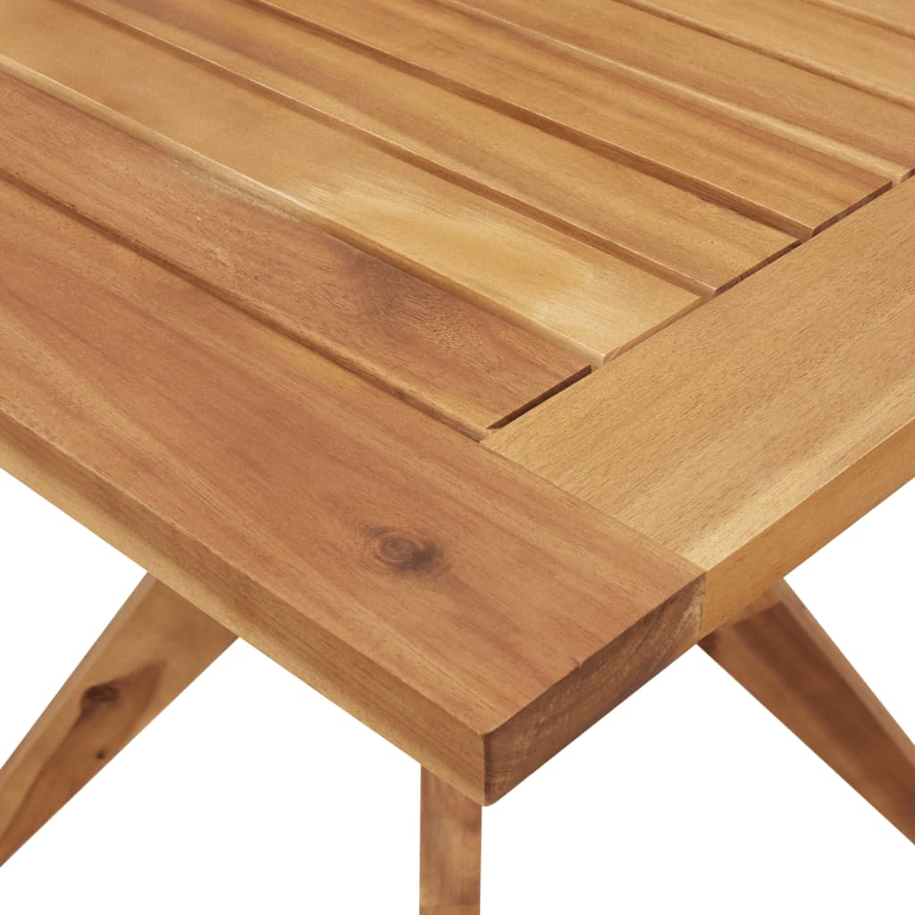 vidaXL Garden Table Square 85x85x75 cm Solid Wood Acacia - Brown