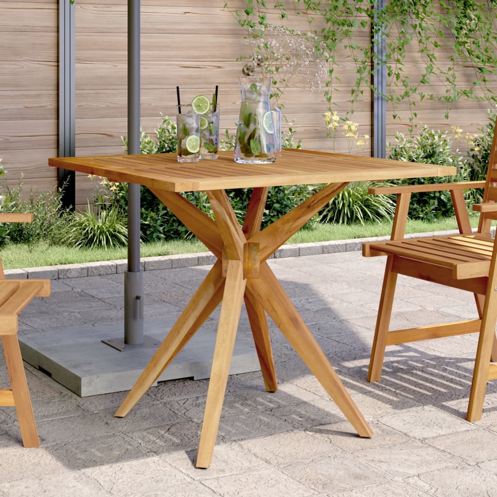 vidaXL Garden Table Square 85x85x75 cm Solid Wood Acacia - Brown