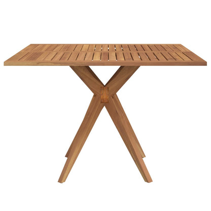 vidaXL Garden Table Square 110x110x75 cm Solid Wood Acacia - Brown