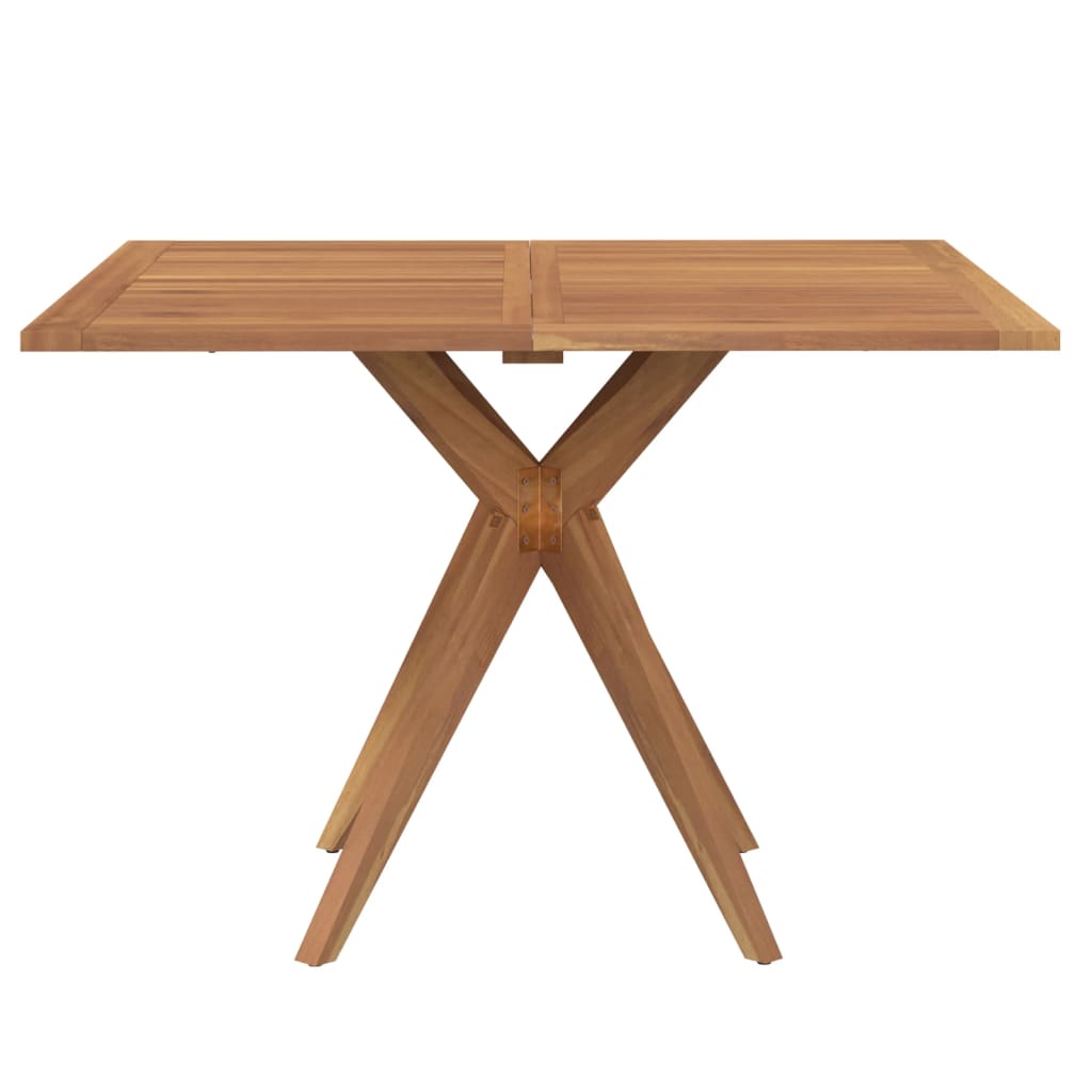 vidaXL Garden Table Square 110x110x75 cm Solid Wood Acacia - Brown