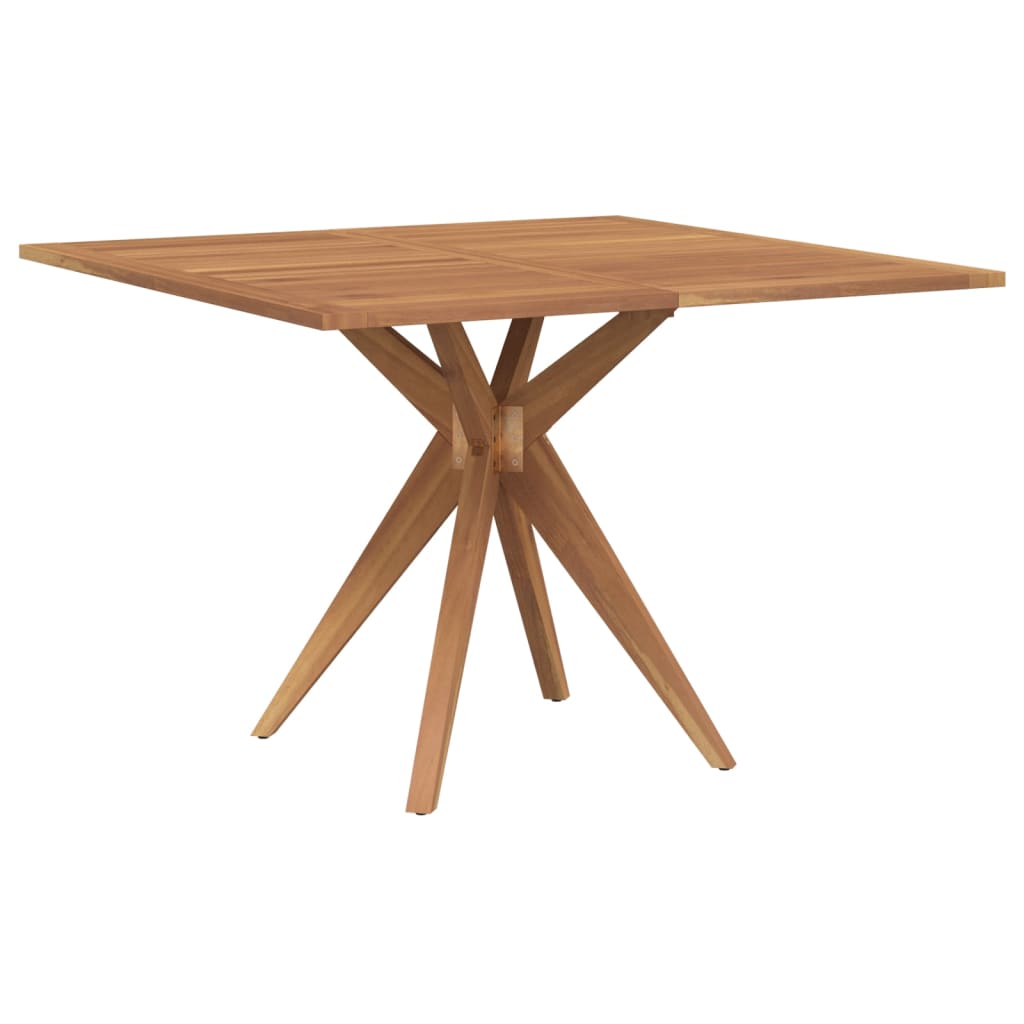 vidaXL Garden Table Square 110x110x75 cm Solid Wood Acacia - Brown
