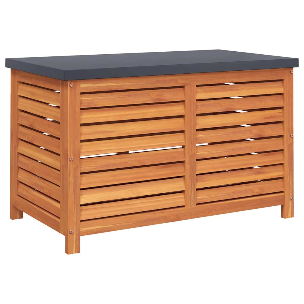 vidaXL Garden Storage Box 60x50x55 cm Solid Wood Eucalyptus - Brown