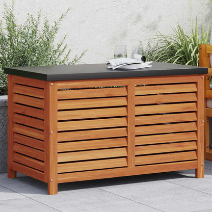 vidaXL Garden Storage Box 60x50x55 cm Solid Wood Eucalyptus - Brown