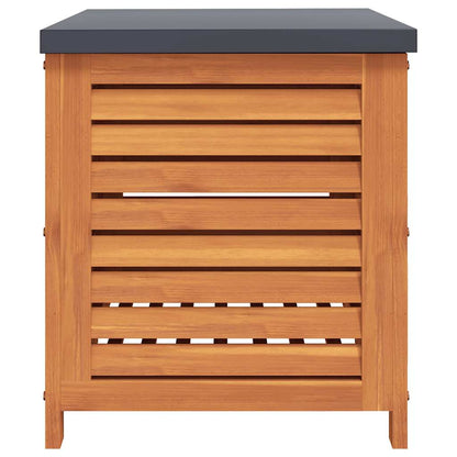 vidaXL Garden Storage Box 60x50x55 cm Solid Wood Eucalyptus - Brown