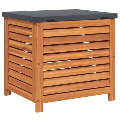 vidaXL Garden Storage Box 60x50x55 cm Solid Wood Eucalyptus - Brown