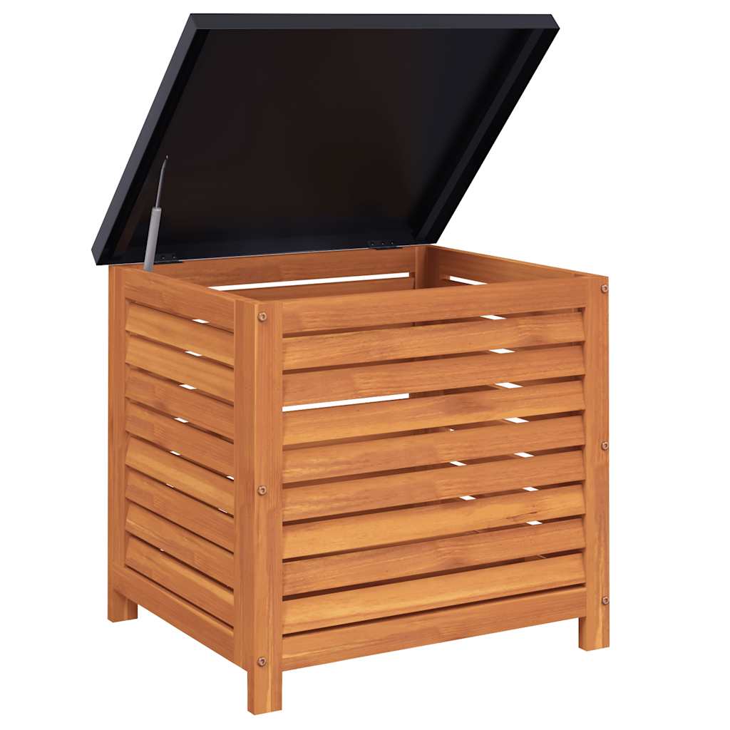 vidaXL Garden Storage Box 60x50x55 cm Solid Wood Eucalyptus - Brown