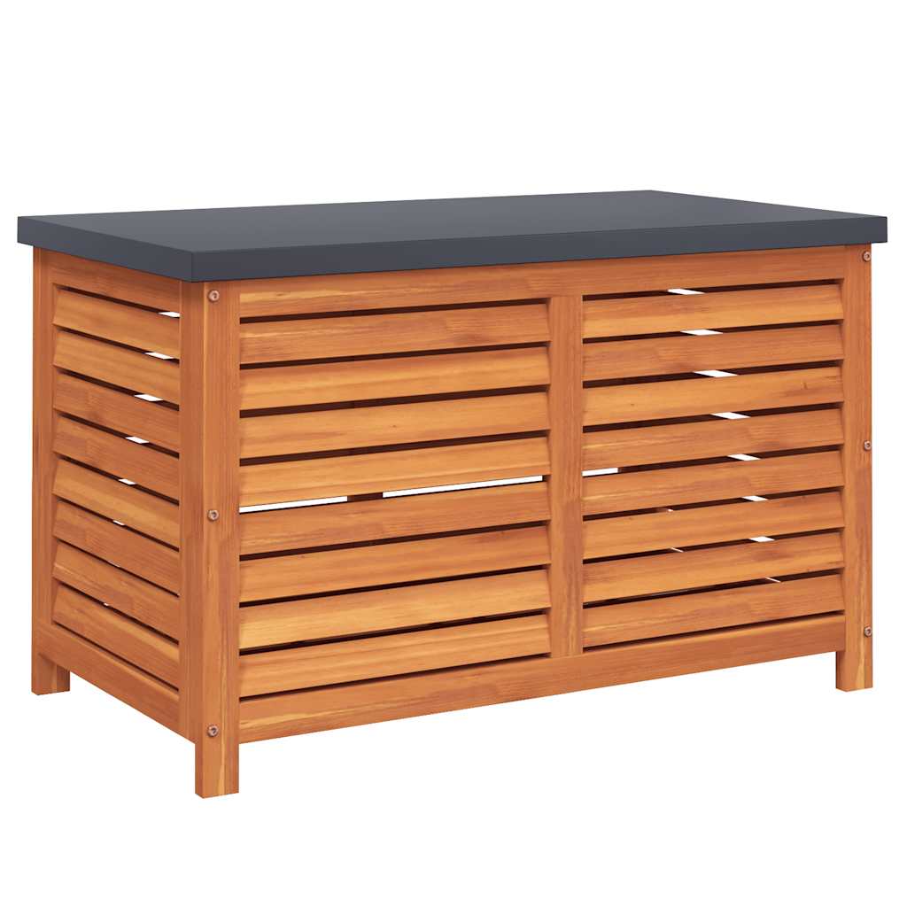 vidaXL Garden Storage Box 90x48x55 cm Solid Wood Eucalyptus - Brown