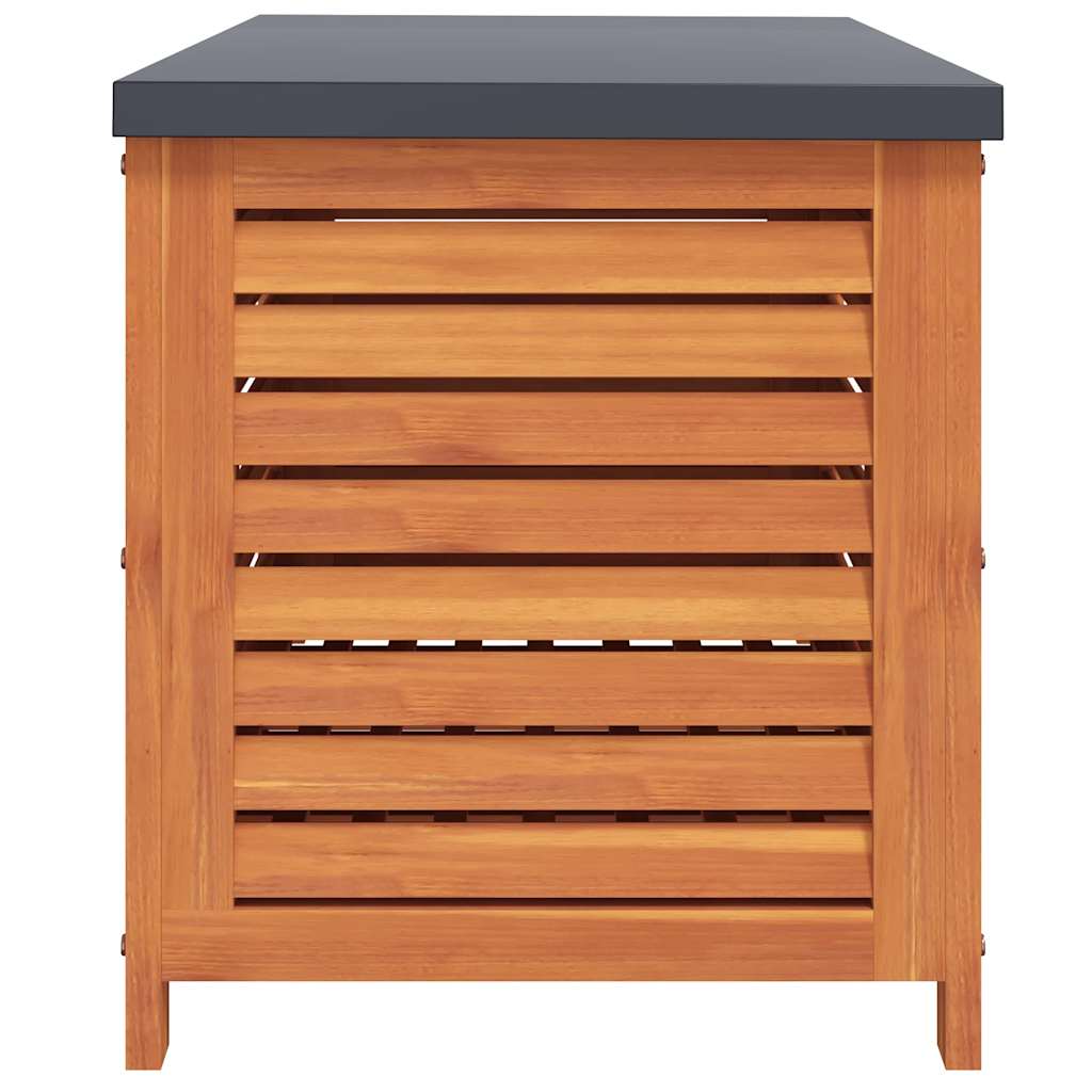 vidaXL Garden Storage Box 90x48x55 cm Solid Wood Eucalyptus - Brown