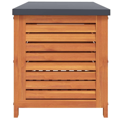 vidaXL Garden Storage Box 90x48x55 cm Solid Wood Eucalyptus - Brown