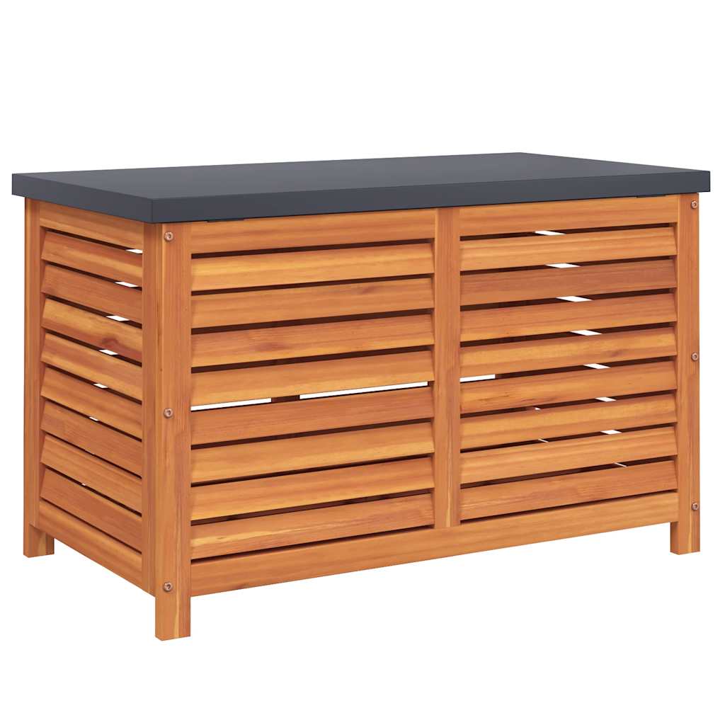 vidaXL Garden Storage Box 90x48x55 cm Solid Wood Eucalyptus - Brown