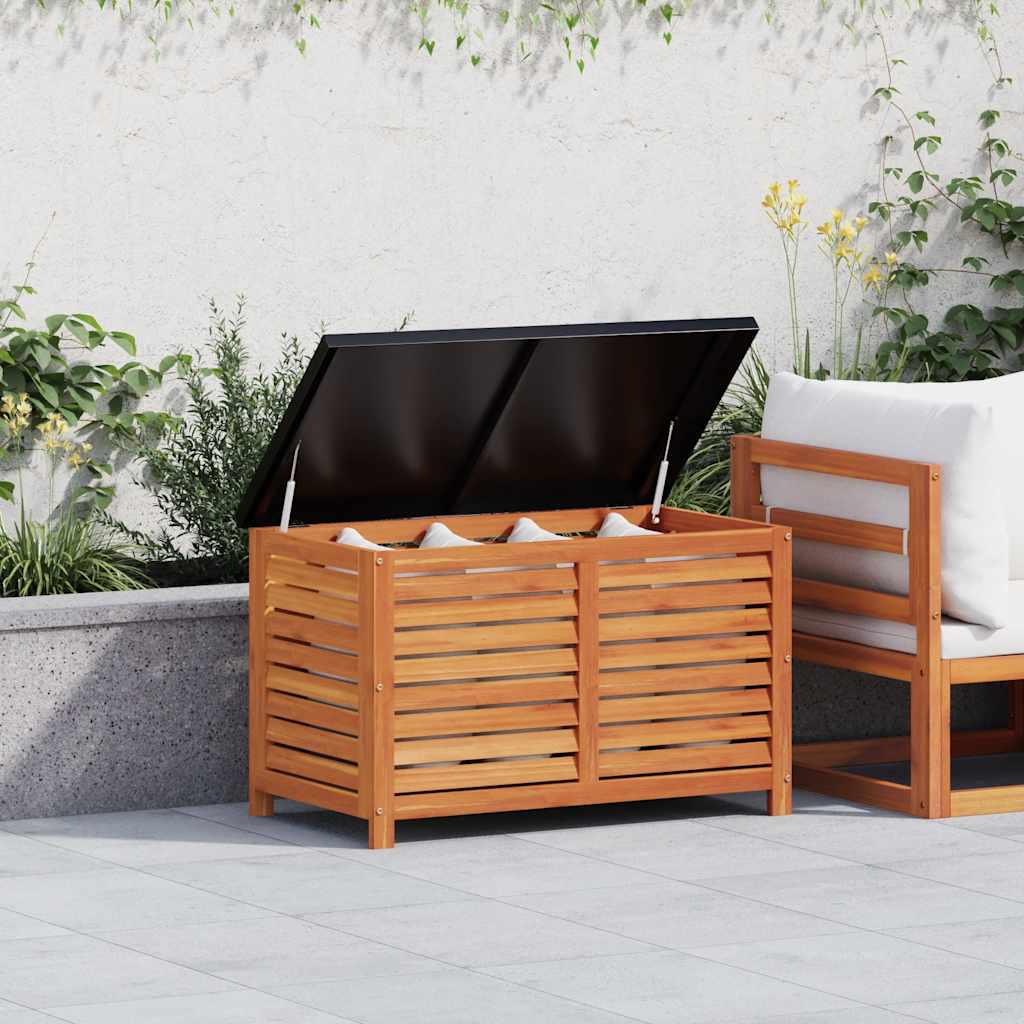 vidaXL Garden Storage Box 90x48x55 cm Solid Wood Eucalyptus - Brown
