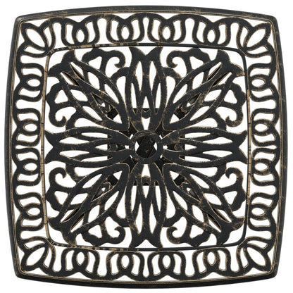 vidaXL Garden Table Bronze 53x53x53 cm Cast Aluminium - Brown