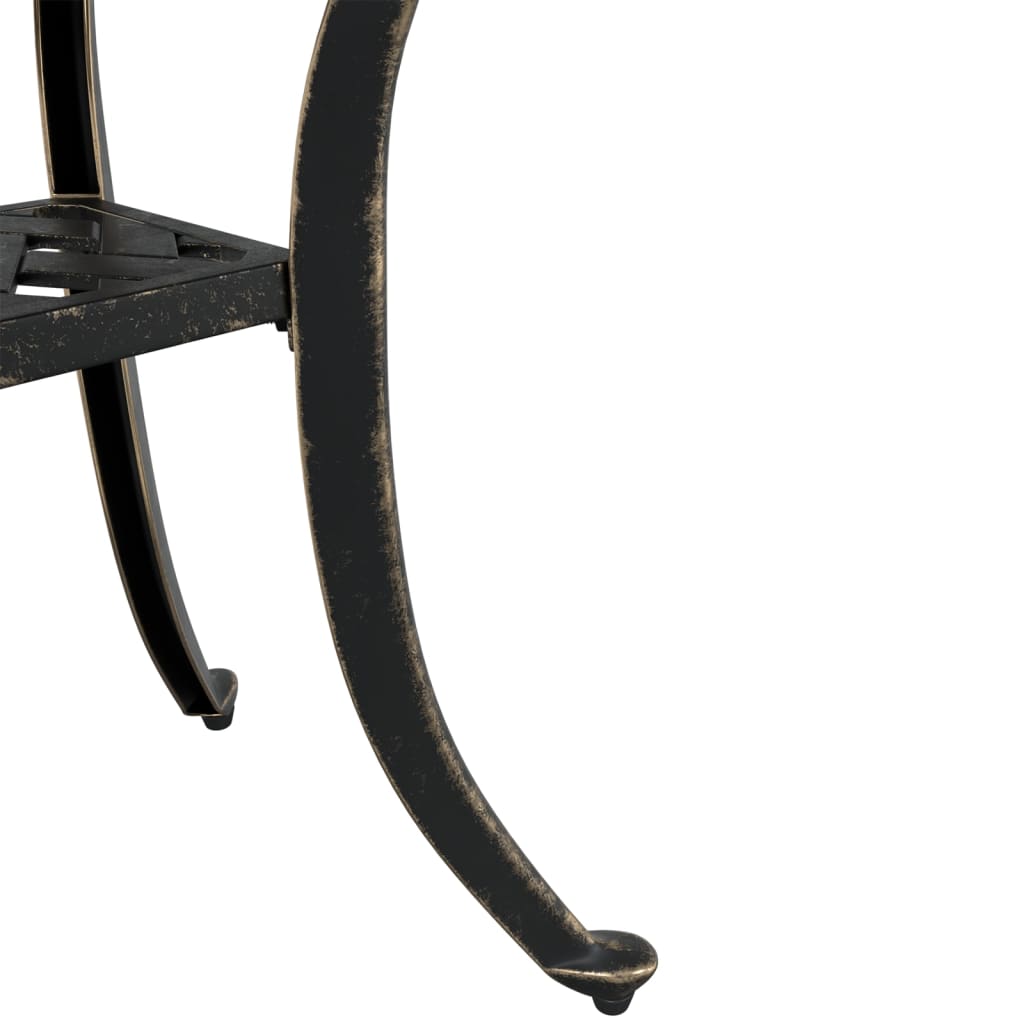 vidaXL Garden Table Bronze 53x53x53 cm Cast Aluminium - Brown