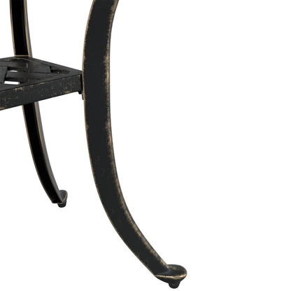 vidaXL Garden Table Bronze 53x53x53 cm Cast Aluminium - Brown