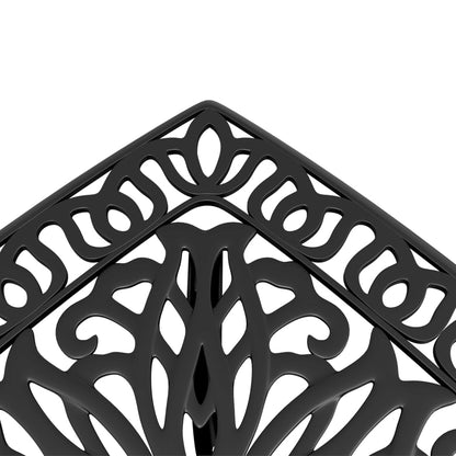 vidaXL Garden Table Black 53x53x53 cm Cast Aluminium