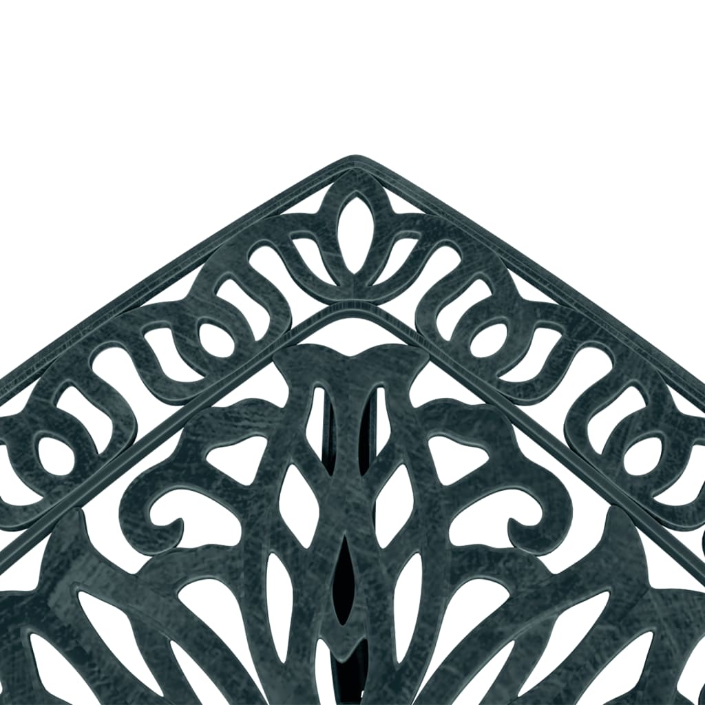 vidaXL Garden Table Green 53x53x53 cm Cast Aluminium