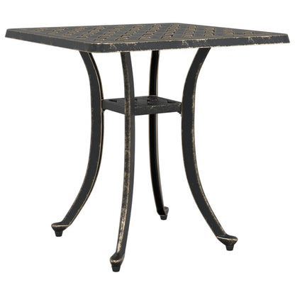 vidaXL Garden Table Bronze 53x53x53 cm Cast Aluminium - Brown - 26080