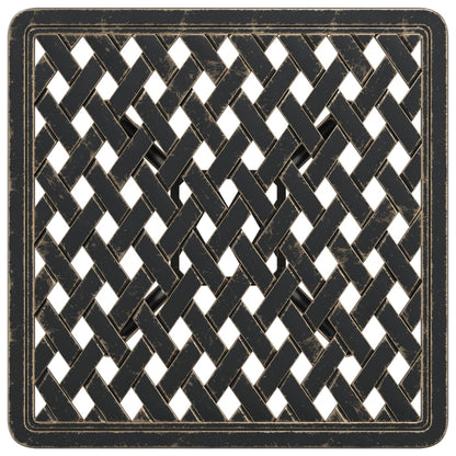 vidaXL Garden Table Bronze 53x53x53 cm Cast Aluminium - Brown - 26080