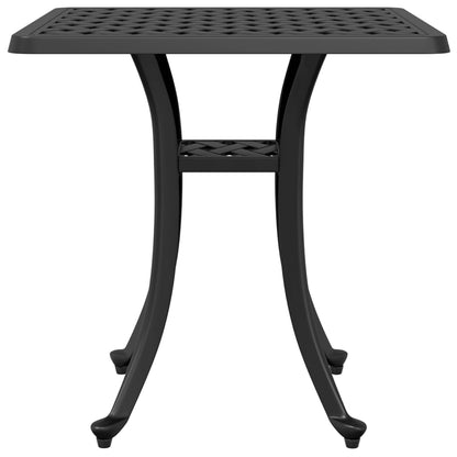 vidaXL Garden Table Black 53x53x53 cm Cast Aluminium - 26084