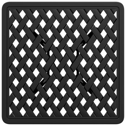 vidaXL Garden Table Black 53x53x53 cm Cast Aluminium - 26084