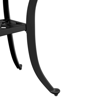 vidaXL Garden Table Black 53x53x53 cm Cast Aluminium - 26084