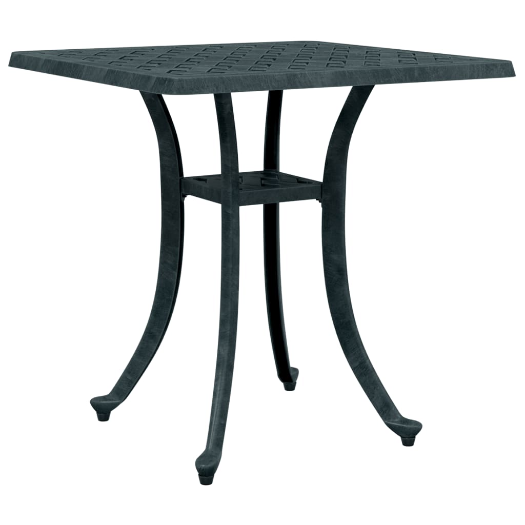 vidaXL Garden Table Green 53x53x53 cm Cast Aluminium - 26094