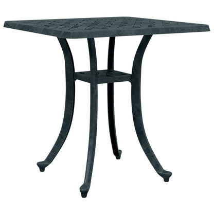 vidaXL Garden Table Green 53x53x53 cm Cast Aluminium - 26094