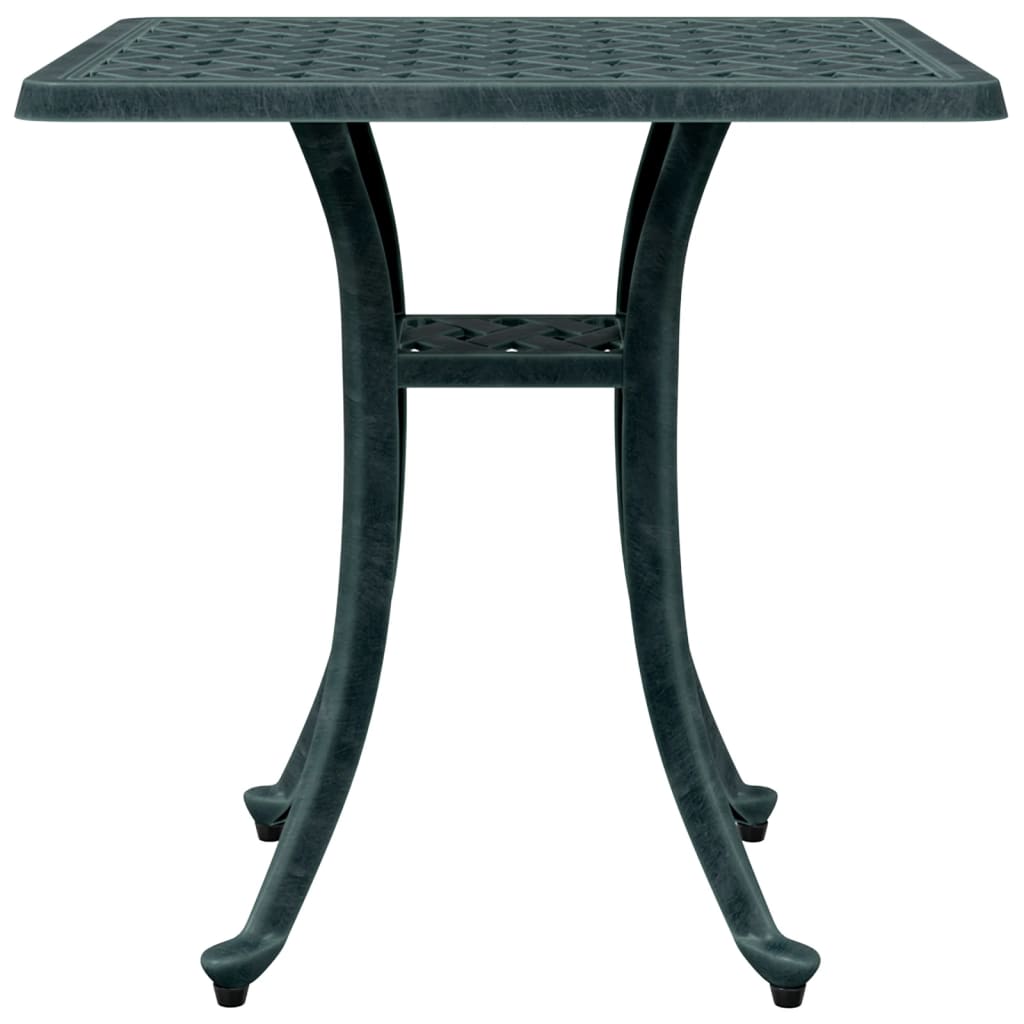vidaXL Garden Table Green 53x53x53 cm Cast Aluminium - 26094
