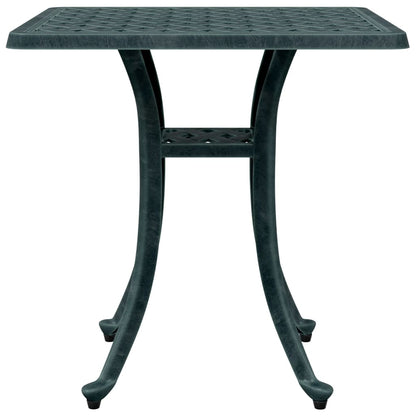 vidaXL Garden Table Green 53x53x53 cm Cast Aluminium - 26094