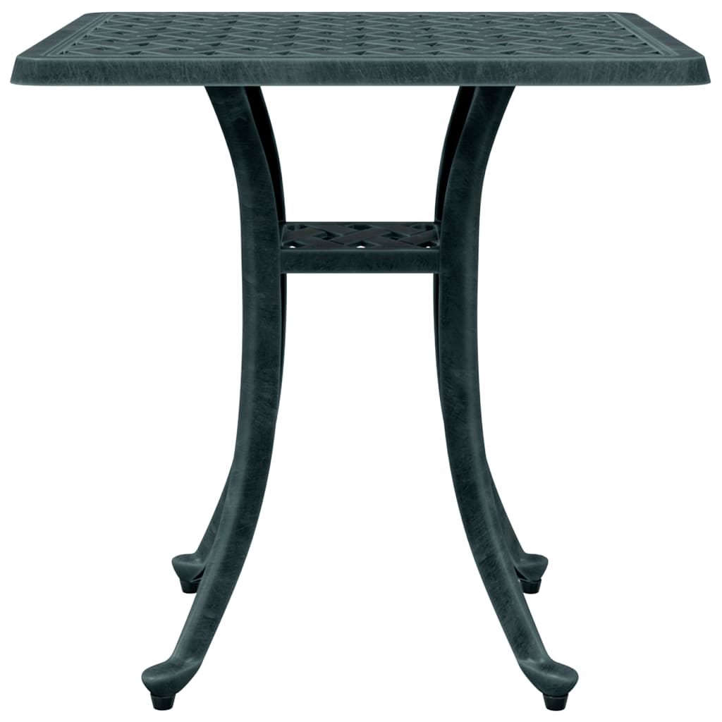 vidaXL Garden Table Green 53x53x53 cm Cast Aluminium - 26094