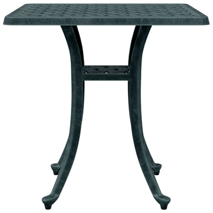 vidaXL Garden Table Green 53x53x53 cm Cast Aluminium - 26094