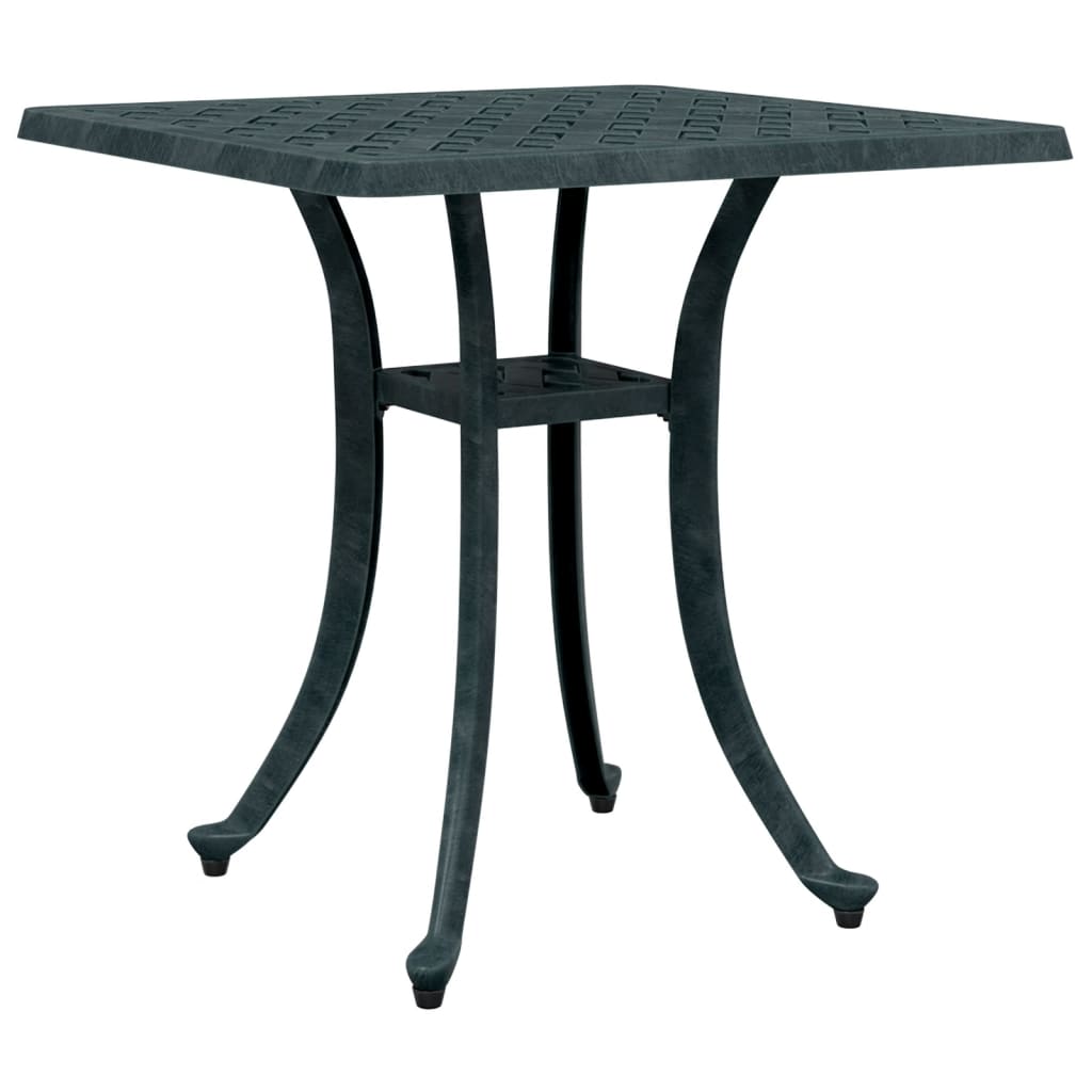 vidaXL Garden Table Green 53x53x53 cm Cast Aluminium - 26094