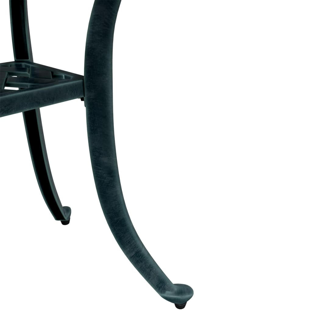 vidaXL Garden Table Green 53x53x53 cm Cast Aluminium - 26094
