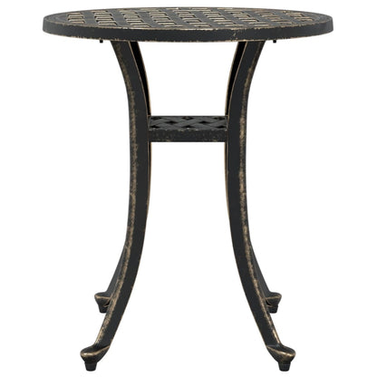 vidaXL Garden Table Bronze Ø48x53 cm Cast Aluminium - Brown