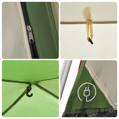 vidaXL Family Tent Cabin 7-Person Green Quick Release