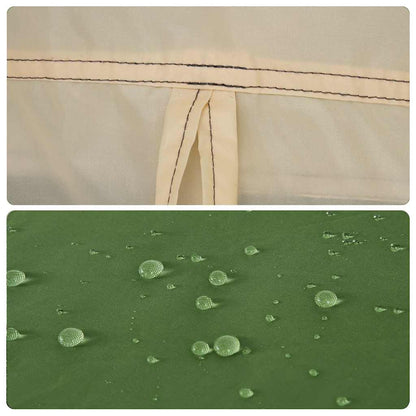 vidaXL Camping Tent Cabin 4-Person Green Quick Release