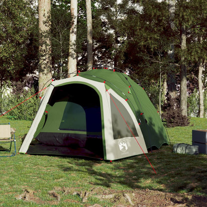 vidaXL Camping Tent Dome 3-Person Green Quick Release - 36405