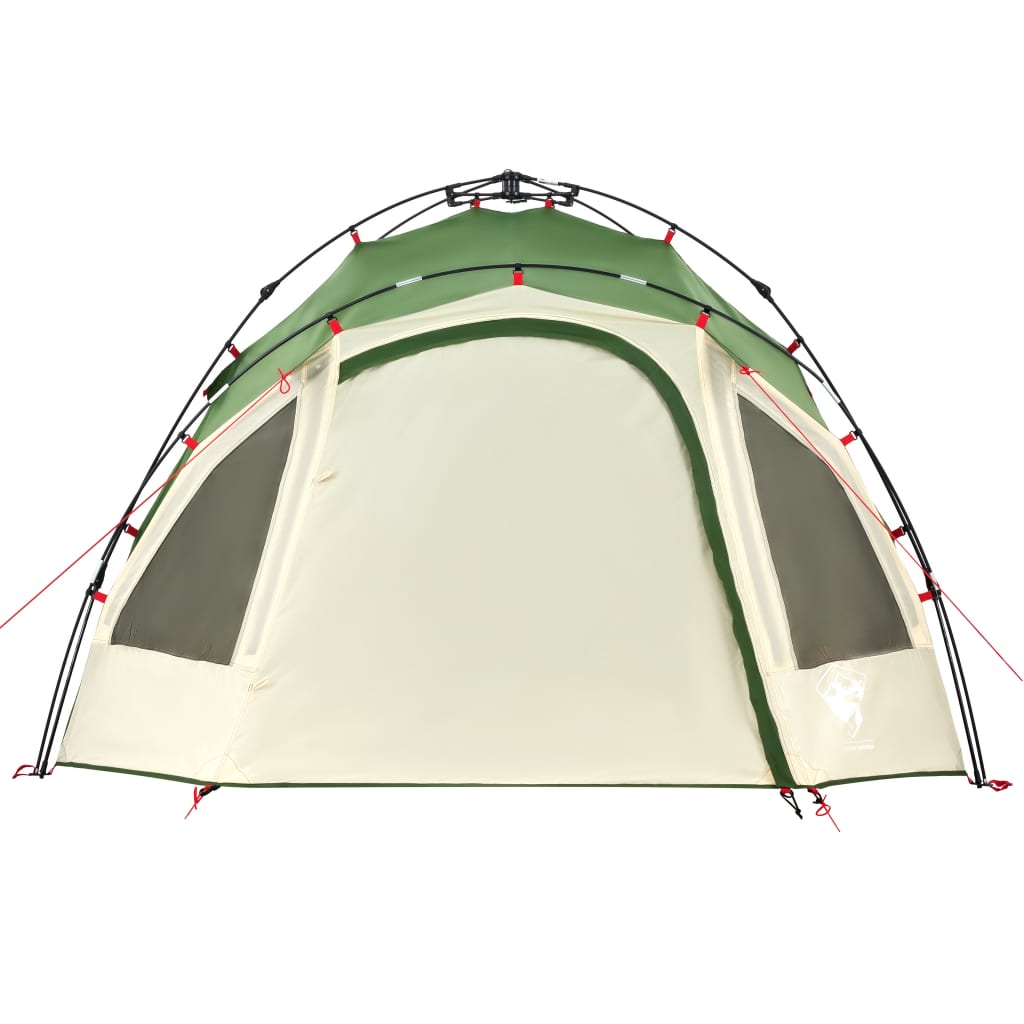 vidaXL Camping Tent Dome 3-Person Green Quick Release - 36405