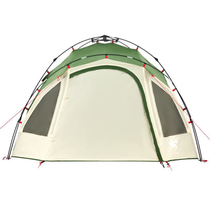 vidaXL Camping Tent Dome 3-Person Green Quick Release - 36405