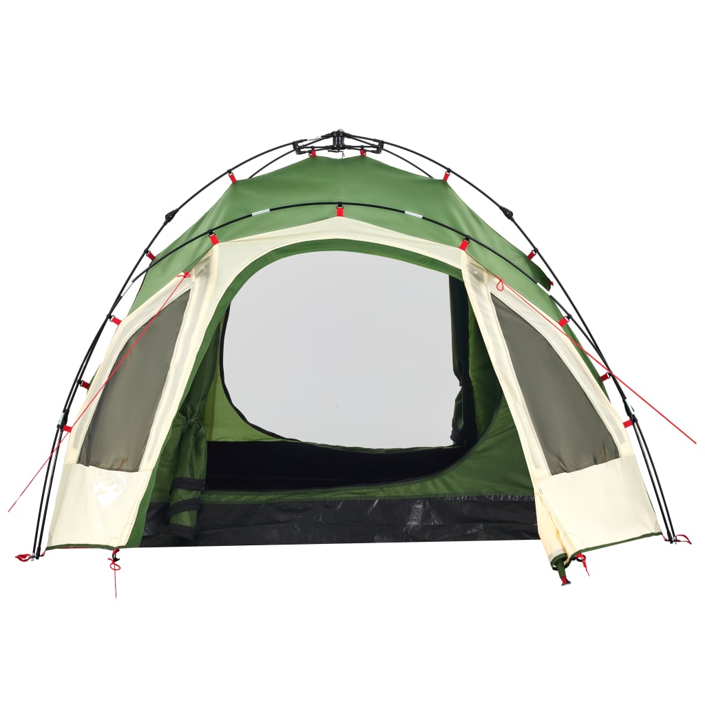 vidaXL Camping Tent Dome 3-Person Green Quick Release - 36405