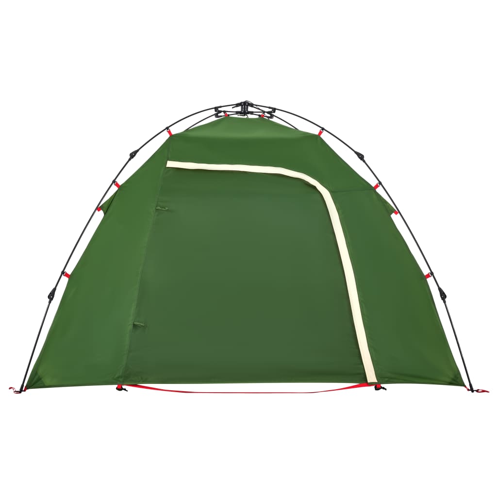 vidaXL Camping Tent Dome 3-Person Green Quick Release - 36405