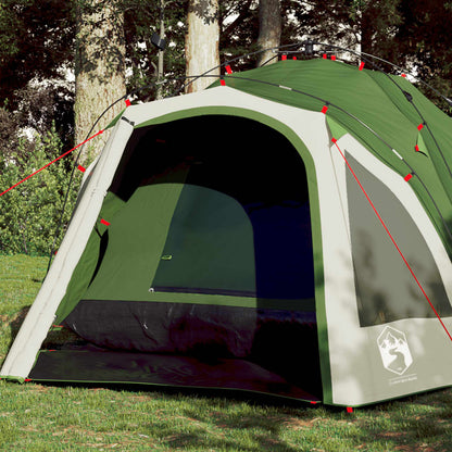 vidaXL Camping Tent Dome 3-Person Green Quick Release - 36405