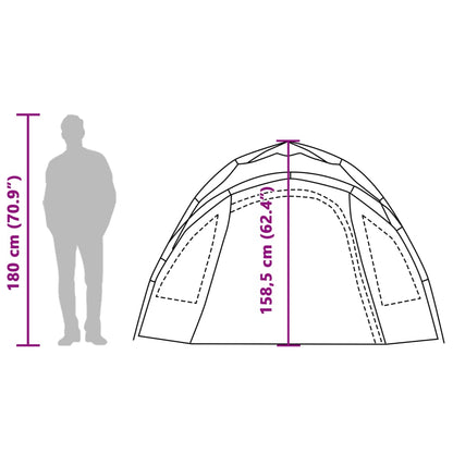 vidaXL Camping Tent Dome 3-Person Blue Quick Release - 36416