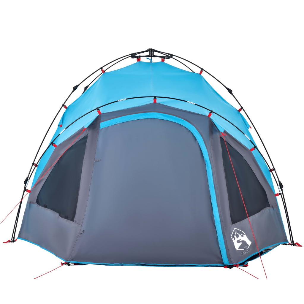 vidaXL Camping Tent Dome 3-Person Blue Quick Release - 36416